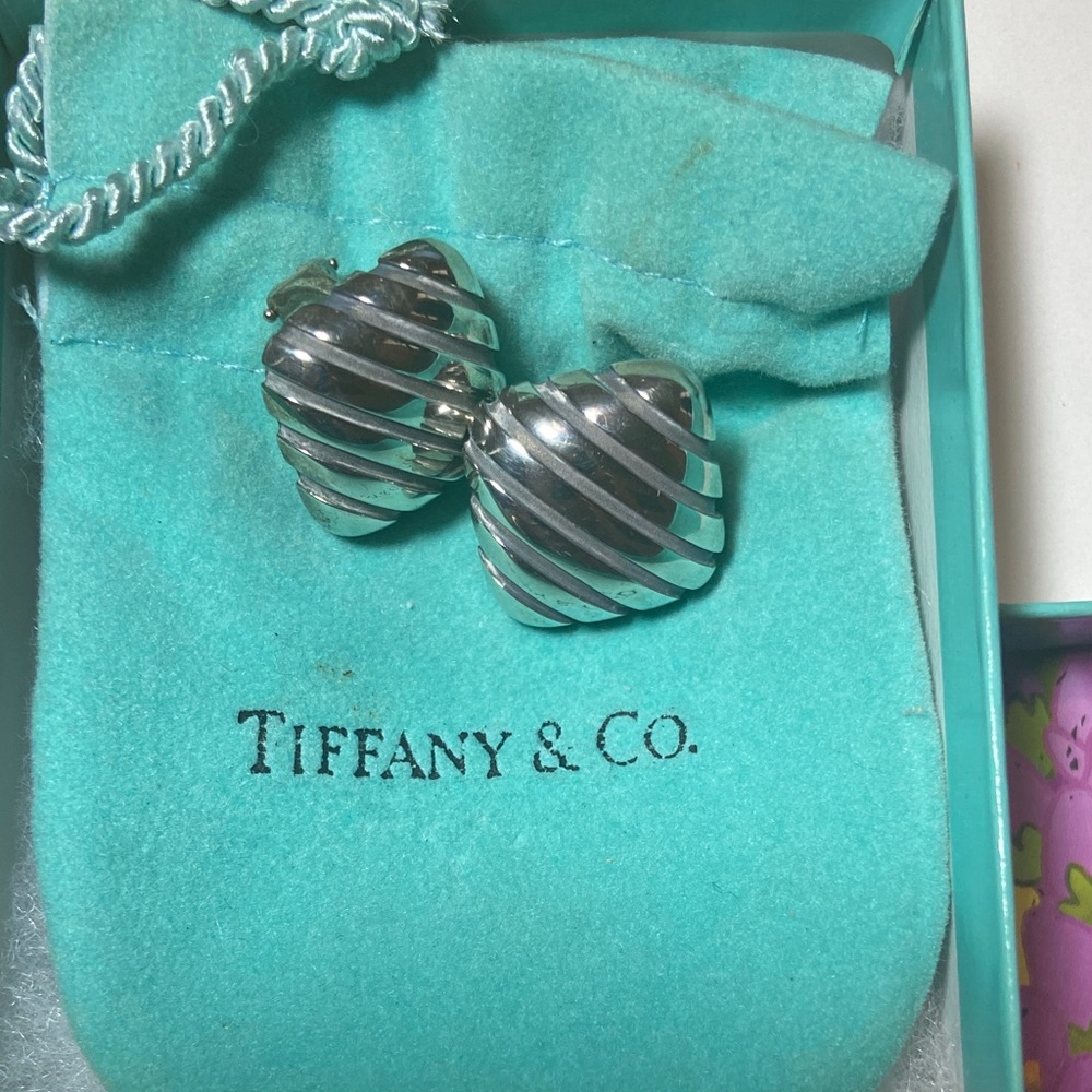 Tiffany & Co. Silver Swirl Earrings